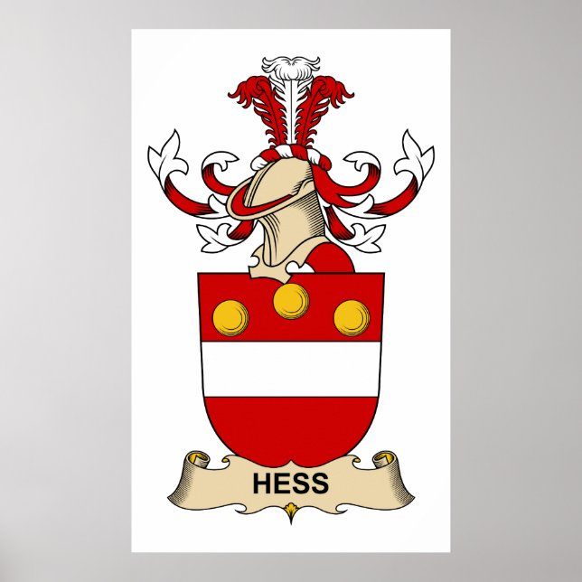 Poster Hess Family Crest (Frente)