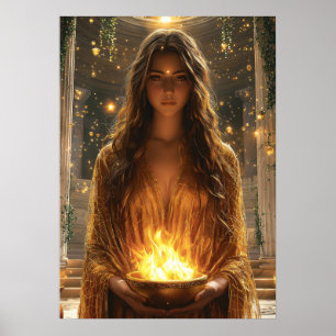 Poster Héstia, Deusa do Lar - Guardiã