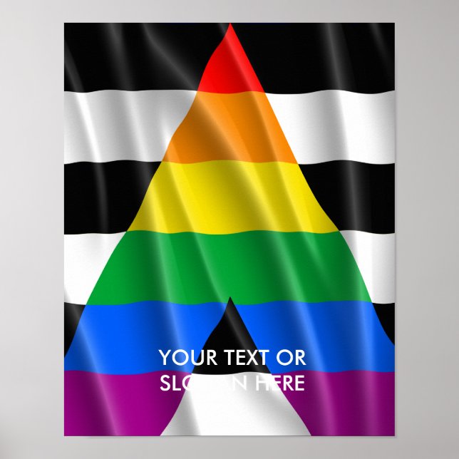 PÔSTER HETERO ALLY FLAG (Frente)