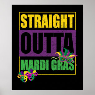Poster Hetero Outta Mardi Gras