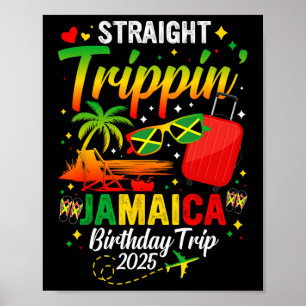 Poster Hetero Trippin' Jamaica Vacation 2025 Birthday F