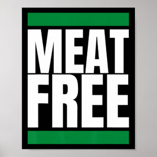 Poster Hetero Vegan de criação de bovinos isentos de carn