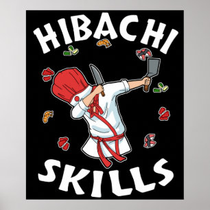 Poster Hibachi Lover Hibacl Chef Gift Men Hibachi