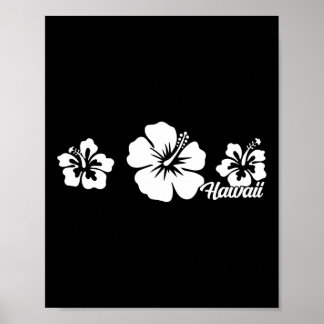 Poster Hibiscus Flower Hawaii Aloha Hawaiian Islands Beac