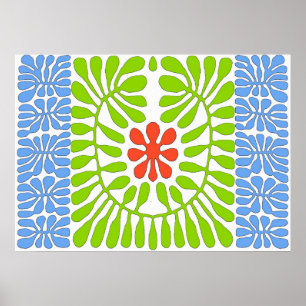 Pôster Hibiscus, Matisse Homage Leaf 2