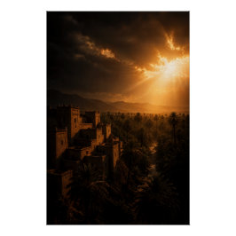 Pôster Hidden Oasis Fortress Poster