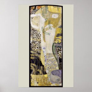 Poster Hidra (serpentes de água I) por Gustav Klimt