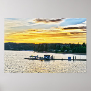 Poster Hidroaviões no Lago Coeur d'Alene, Idaho