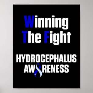 Poster Hidrocefalia Sobrevivente Ganhando Guerreiro de Co