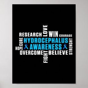 Poster Hidrocefalus Sobrevivente Tratando Guerreiro de Co