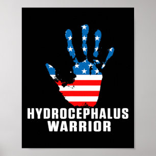 Poster Hidrocephalus Survivor Adorando Guerreiro de Consc
