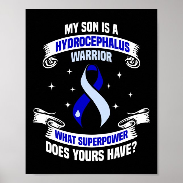 Poster Hidrocephalus Survivor Son Power Warrior (Frente)