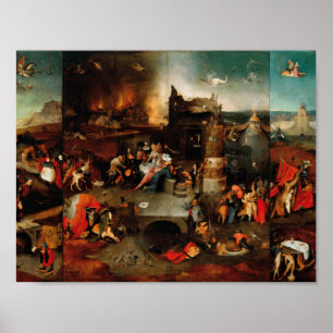 Poster Hieronymus Bosch - Tentação Do Santo Anthony