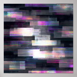 Poster High-Contrast Seamless Texture: Transparent Glitch