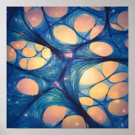 Poster High-Energy Wormhole Abstract Wallpaper and Art