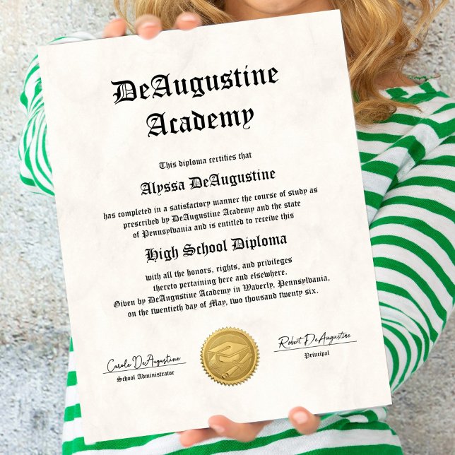 Poster High School Diploma for Homeschool (Criador carregado)