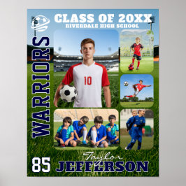 Poster High School Soccer Team Sports Photo Collage