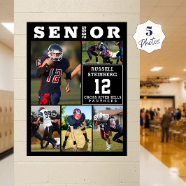 Poster High School Sports Senior 5 Photo Collage