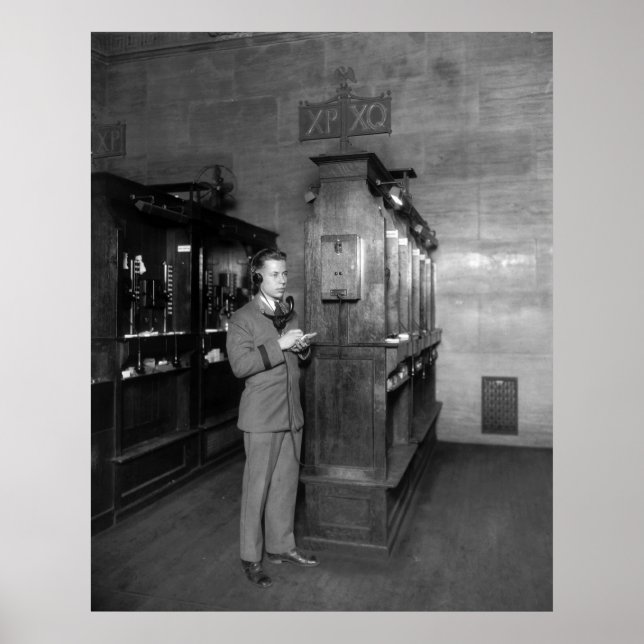 Pôster High Tech on Wall Street, 1928 (Frente)