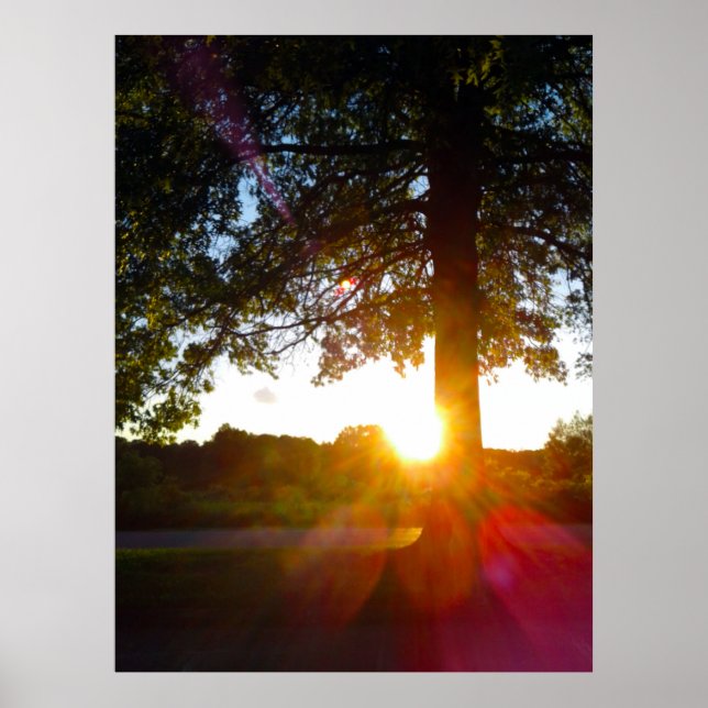 Poster Highbanks Metro Park em Sunset, Columbus, Ohio (Frente)