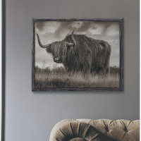 Highland Cow Scotland Rustic Brown monotone Posto