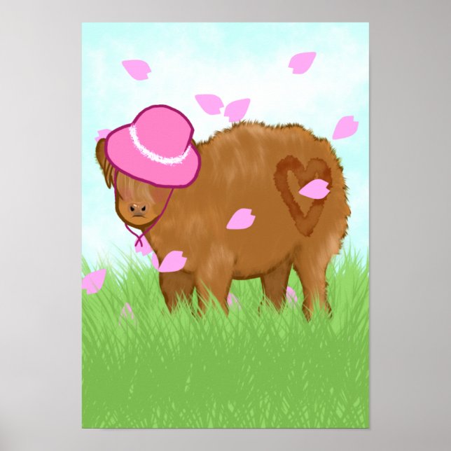 Poster Highland Cowgirl (Frente)