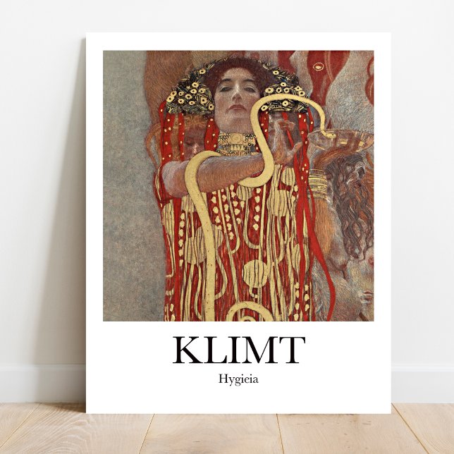 Poster Higieia por Gustav Klimt (Bring Health & Beauty Home: Klimt's "Hygieia." Gilded Age masterpiece)