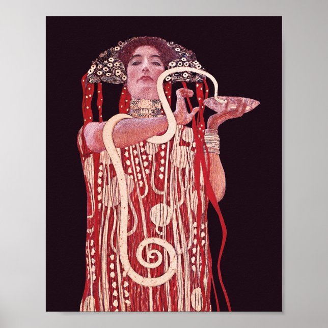 Poster Higieia por Gustav Klimt (Frente)