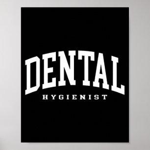 Poster Higienista Dentário Divertido Assistente Higienist