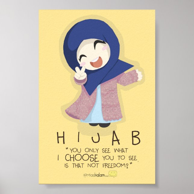 Poster Hijab é Liberdade (Frente)