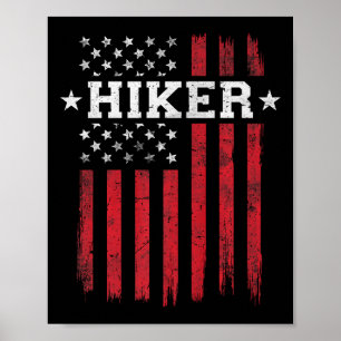 Poster Hiker Orud Flag Americano Patriot Hi Patriótico