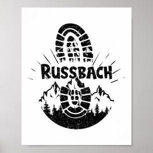 Poster Hiker Russbach Sheimerburger Land Austria Vacation