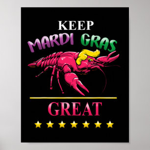 Poster Hilário Republicano Trump Crawdaddy Mardi Gras Pa