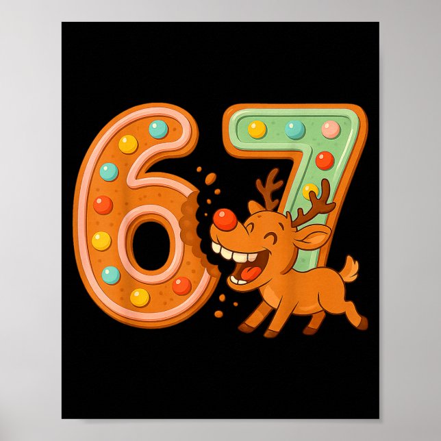 Poster Hilarious 67 Christmas Cookies Rudolph Reindeer Jo (Frente)