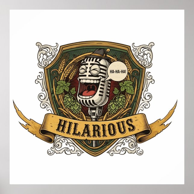 Poster Hilarious Comedy T-Shirt (Frente)