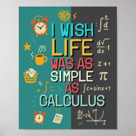 Poster Hilarious Math Quote Perfect Gift for Math Lovers