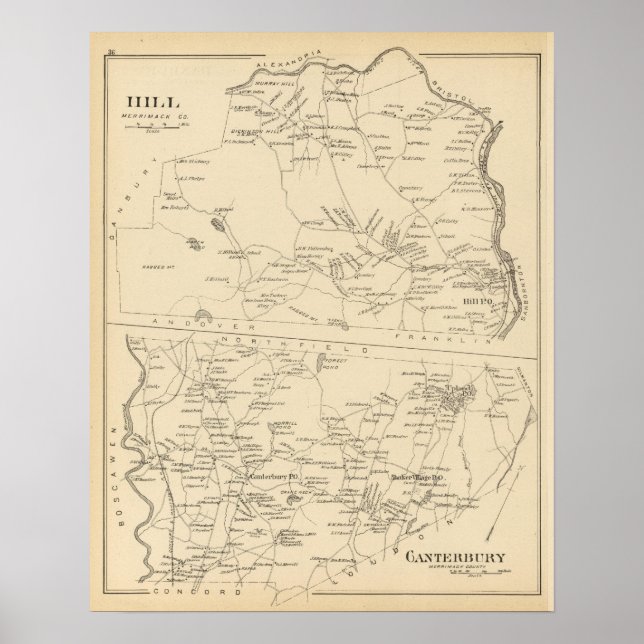 Pôster Hill, Canterbury (Frente)