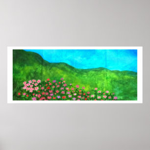Poster Hill of Blooms