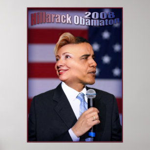 Poster Hillarack Obamaton