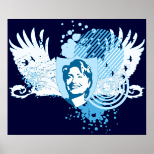 Pôster hillary clinton 08. hi-fi. v1.
