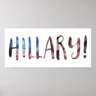 Poster Hillary Clinton bokeh