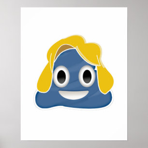 Pôster Hillary Clinton Cocô Azul - -