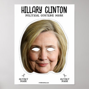 Poster Hillary Clinton Costume Mask