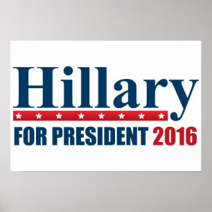 Poster Hillary Clinton para o presidente