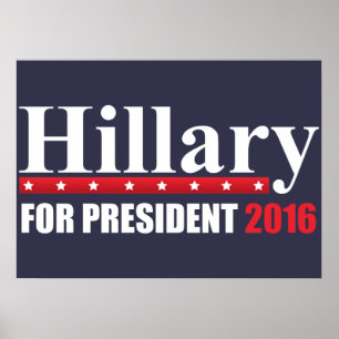 Poster Hillary Clinton para o presidente