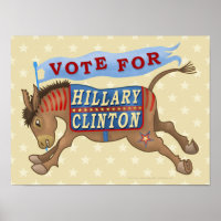 Hillary Clinton President 2016 Democrat Donkey