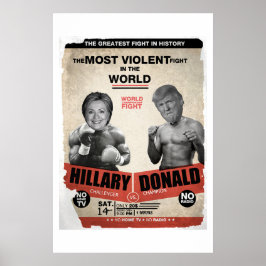 Pôster Hillary Clinton vs. Donald Trump 2016