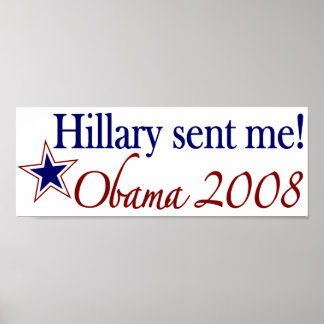 Pôster Hillary Me Enviou! (Obama 2008)