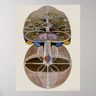 Poster Hilma af Klint - Árvore do Conhecimento, nº 1