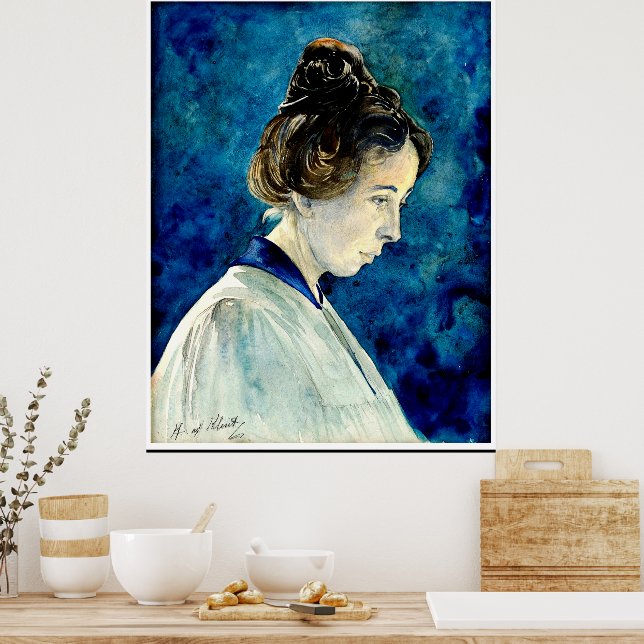 Poster Hilma af Klint - Autorretrato, 1920 (Cozinha)